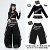 Roupas Infantis de Jazz Hip Hop Kids Moda Hip Hop Descolado Swag Fantasia de Performance Crianças Modelo JAZZ Desfile