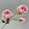Flor Rosa Única Grande Rosa Austin Flor Artificial Flor Falsa Arreglo de Lugar Rosa Regalo de San Valentín Material Floral