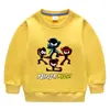 Suéter infantil liso outono e inverno 2023 estilo ocidental novo casaco de inverno quente acolchoado de veludo para crianças grandes