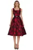 Moda Feminina Tendência 2026 Estilo Europeu e Americano Primavera/Verão Vestido Jacquard Sem Mangas Vestido Regata Emagrecedor Vestido de Comprimento Médio