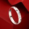 No. 8217 999 Anillo de Plata de Ley Barra Recta Cielo Estrellado Completo Plata Pura Nicho Simple Anillo de Estrella de Plata En Vivo Artículo Caliente