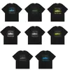 Camiseta Corteiz Série Alcatraz Manga Curta Logo Letra Estampada Gola Redonda Manga Curta
