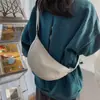 Bolso bandolera minimalista impermeable para cruzar fronteras, ligero, gran capacidad, bolso casual de media luna, bolso de pecho, bolso para mujer, venta al por mayor
