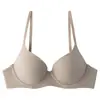 Sujetador sexy europeo y americano sin costuras, liso, para busto pequeño, push-up, anti-caída, ajustable, sujetador para mujer de busto grande, adelgazante, talla grande