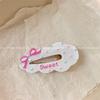 Sweet Girl Polka Dot Bow Wavy Cloud Hairpin Girl Heart Versatile Duckbill Clip Side Clip Hairpin Acessórios para cabelo
