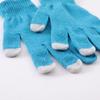 Luvas quentes de outono e inverno, luvas de malha de cor sólida, luvas quentes com tela sensível ao toque, luvas anticongelamento à prova de frio, atacado