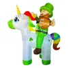 Tienda Amazon Transfronteriza. Molde Día de San Patricio Trébol Irlandés Unicornio Modelo Inflable