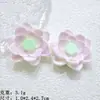 Estanque de lotos hoja de loto resina accesorios al por mayor diy armario refrigerador imanes adornos pequeños de pie 3D decoraciones