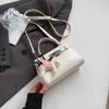 Bolso de Mano Cuadrado Pequeño Texturizado para Mujer 2025 Verano Nueva Moda Simple Nicho Bolso de Hombro Moderno Casual Bolso Cruzado