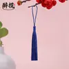 13cm Estilo Básico Pequeno Franja de Borla Poliéster Estilo Antigo Hanfu Marcador de Página Sachê Pingente de Bolsa DIY Fabricante Atacado