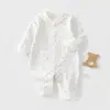 Macacão de Algodão Puro Sem Ossos Estilo Primavera e Outono Roupas de Bebê para Exterior 2026 Novo Macacão Estiloso Anyang