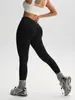 Novas Calças de Yoga Cruzadas com Cintura em V, Levanta Bumbum, Sorriso, para Mulheres, Leggings Esportivas para Corrida ao Ar Livre, Calças Longas de Yoga Bumbum de Pêssego