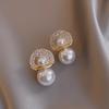 Brincos de moda Pearl High Sense Temperamento coreano feminino Brincos estilo Chanel pequenos 2022 Novos brincos de sentido de design de moda