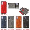 Para NOVA7 PSMART2020 Realme 7 1+8T funda para teléfono con tarjetero multifuncional de doble hebilla