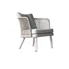 Sofá exterior de ocio, conjunto de mesa y sillas de ratán para jardín de villa en el patio, muebles de exterior para casa de huéspedes al aire libre