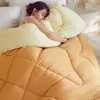 Nueva colcha con forma de oso de mantequilla de soja 2.0, colcha de invierno con control de temperatura, ropa de cama cálida, relleno esponjoso, lavable, no necesita funda de edredón