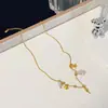 Amazon Mais Vendido Novo Produto Ferradura Amor Zircônia Colar Colar Feminino Geométrico Zircônia Simples Corrente Clavícula