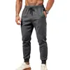 Pantalones Deportivos tipo Jogger para Hombre 2026 Transfronterizos con Cordón, Cintura Elástica, Bolsillos con Cremallera y Diseño de Retazos