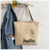 Bolso de lona para mujer, nuevo, 2023, de gran capacidad, para compras, portátil, para estudiantes, de hombro