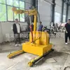 Shengda Machinery Guincho Móvel Recarregável para Moldes Guindaste Móvel de Braço Único Guindaste Pequeno Móvel Automático