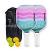 Conjunto de Raquetes de Pickleball Transfronteiriço Material de Fibra de Vidro Raquete de Pickleball Ultraleve