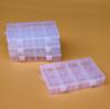 Caja de almacenamiento de plástico transparente extraíble de 12 rejillas para accesorios de pesca, herramientas de ferretería, piezas de cuentas para bricolaje, caja de acabado