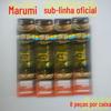 Marumei meritório sub-thread duplo gancho manga dourada espinho-livre gravata terminou gancho 8 grupos de fio comprimento 50cm artes de pesca atacado