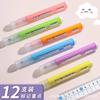 Plumón Resaltador de una Sola Punta Marcador Fluorescente para Estudiantes para Usar para Repaso y Resaltar Puntos Clave, de Color Claro, Gran Capacidad, Pluma Especial para Journaling