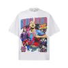 Camiseta de Algodão Puro Estilo Ronaldinho 2026 Transfronteiriça para Homens, Gola Redonda Retro Americana, Ombros Caídos, Caimento Solto, Camiseta Masculina Versátil de Manga Curta