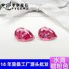 Gota de Agua Forma de Pera Hecho en el Extranjero Chapado en Rosa 0.5-5 Quilates Rosa Colorido Rosa Flor de Cerezo Serie Piedras Sueltas de Moissanita Suministro en Vivo
