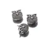 10 1 exquisita explosión DIY flores y árboles de aleación de zinc animales cuentas de agujero grande llavero accesorios de joyería