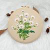 Bordado feito à mão material diy bolsa buquê primavera e verão pintura pendurada criativa europeia bordado Lu pintura decorativa tridimensional segurando flor