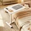 Mesa de noche móvil y ajustable para dormitorio, escritorio de computadora para dormitorio, uso en el hogar, escritorio de estudio y escritura para estudiantes, mesa auxiliar lateral para sofá de sala de estar