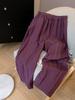 ¡Enviado directamente desde la fábrica de origen! Pantalones Casuales de Lino Lyocell con Cordón, Pantalones Anchos Versátiles Holgados, Pantalones Casuales Adelgazantes