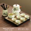 Juego de té Panda Kung Fu, juego completo, juego de té automático, tetera de oficina, taza de té, regalo simple, logotipo personalizado