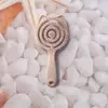 Peine para el cabello de color caramelo con forma de gato hueco de dibujos animados
