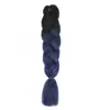 Trenzas Grandes de Fibra Sintética de Comercio Exterior, Trenzas de Colores, Peluca, Cabello para Trenzas Jumbo, Rastas Africanas, Cabello para Crochet