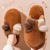 Pantufas de Algodão Fofas com Orelhas de Gato para Mulheres, Modelo 2026, Outono e Inverno, Super Macias, Antiderrapantes, Quentes para Casa e Interior, Pantufas de Algodão para Mulheres