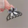 Pinza de Flor de Piedra Ojo de Gato Estilo Coreano Mini Pinza de Tiburón para la Parte Posterior de la Cabeza Estilo Caliente de Celebridad de Internet Pinza Lateral para Flequillo