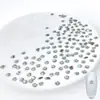 Decorações de Nail Art Zircônia Brilhante de Fundo Plano, Mistura de Zircônia Branca Mini Pequena Chanfrada de Fundo Plano em Formato Irregular Olho de Cavalo para Unhas