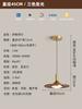 Luminária de Jantar Lustre Estilo Japonês Vento Silencioso Retro Cor de Noz Lâmpada de Mesa Bar UFO Nova Lâmpada de Mesa Ilha Zen Chinesa