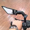 Para Motocicleta Ktm 250 390 200 690 Ala Fija Espejo Retrovisor Espejo Lateral Invisible Ajustable