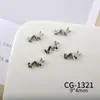 Joias para Nail Art da Nova Série Borboleta, Zircônia Brilhante de Luxo Acessível Borboleta Vazada Cor White K Acessórios de Unha Usáveis