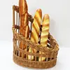 Cesta para Churros de Mimbre Sintético al por Mayor Bolsa para Pan Francés Cesta de Almacenamiento para Baguette Exhibidor de Baguettes para Hornear