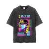 JOJO aventura maravilhosa lista vazia Cheng Taro jiliangji sombra anime periférico camiseta esportiva lavada desgastada manga curta