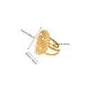 Anillo Transfronterizo Nuevo de Acero Inoxidable Incrustado con Perla Zirconia Fritillaria Estilo Ins Joyería Simple de Línea de Lujo Ligero