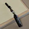 Madera de incienso pintada colgante Firma Ping An accesorios para colgantes cuerda tejida a mano DIY sándalo llavero joyería