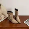 Populares botas de plataforma de punta fina hasta la pantorrilla estilo Martin para mujer de celebridad de internet, nuevas botas de montar de moda para mujer Otoño 2026