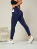Calça esportiva nova transfronteiriça costura que levanta o quadril malha apertada calça de yoga cintura apertada leggings calça feminina