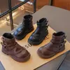 Botines Cortos para Niñas 2025 Primavera y Otoño Nuevo Estilo Coreano Estilo Princesa para Niños Cómodos y Versátiles Suela Suave Antideslizante Botas Populares